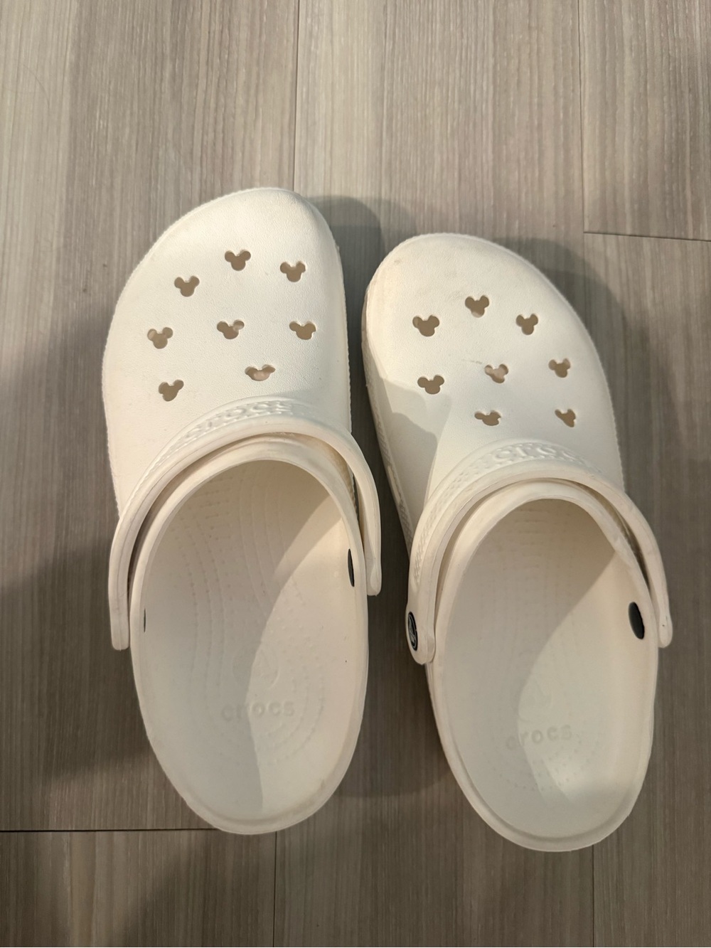 White Crocs-Style Comfort Clogs